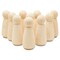 Wood Peg Doll People Unfinished Multiple Sizes of Mom/Angel for Crafts & Play | Woodpeckers
